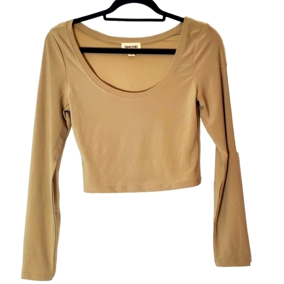 OPEN edit Nude Crop Top in Size Small from Nordstrom. - Picture 1 of 6